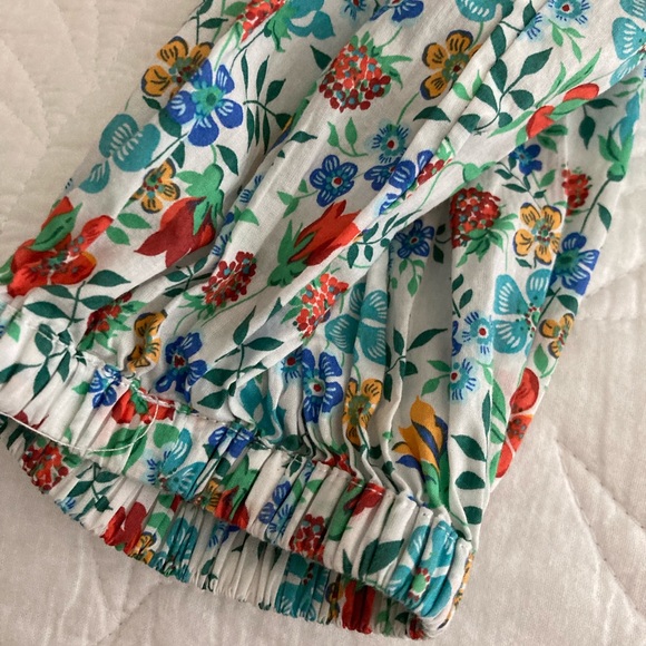 J. Crew x Liberty Strapless Floral Long-Sleeve Top - Picture 5 of 6